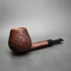 AJ Pipes Sandblasted Straight Brandy Handmade Briar Pipe, New - Image 3