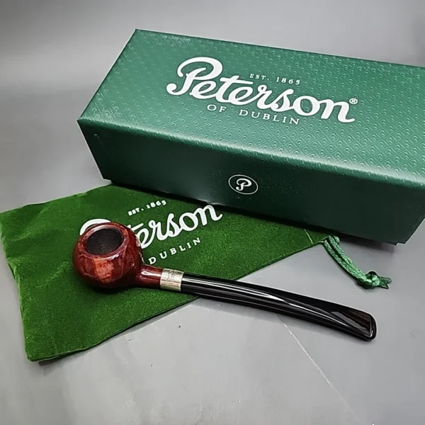Peterson Carroll of Carrollton 157/248 2024 Smooth Tomato Briar Pipe, New - Image 3