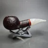 Savinelli Saint Nicholas 320 KS Rusticated Author Estate Briar Pipe, 6mm, Italian Estates - Image 3
