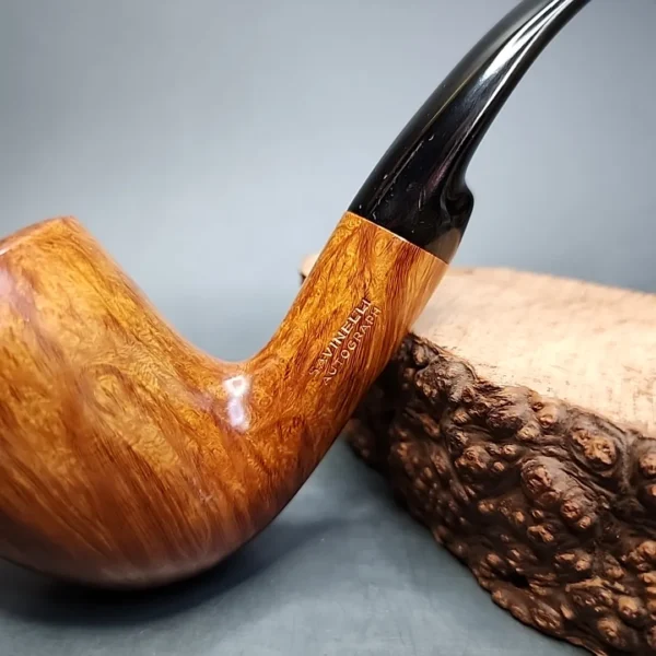 Savinelli Autograph 8 Smooth Freehand Dublin Estate Briar Pipe, Italian Estates - Image 3