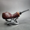 S. Senatorov Sandblasted Squat Brandy Estate Briar Pipe, Latvian Estates - Image 3
