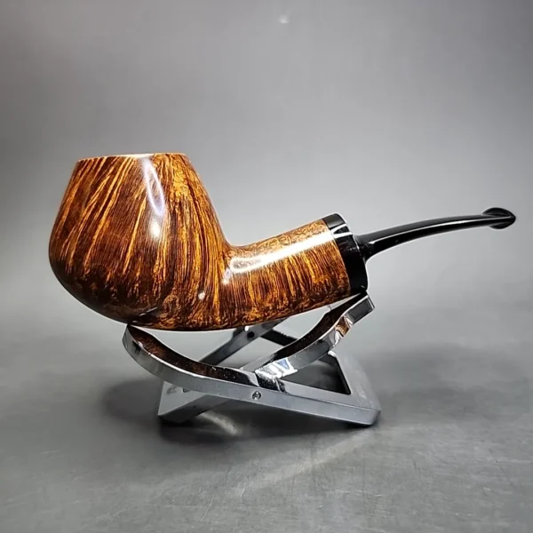 2015 Scott Klein Handcrafted Smooth Bent Brandy Estate Briar Pipe, Unsmoked [SOLD] - Image 3