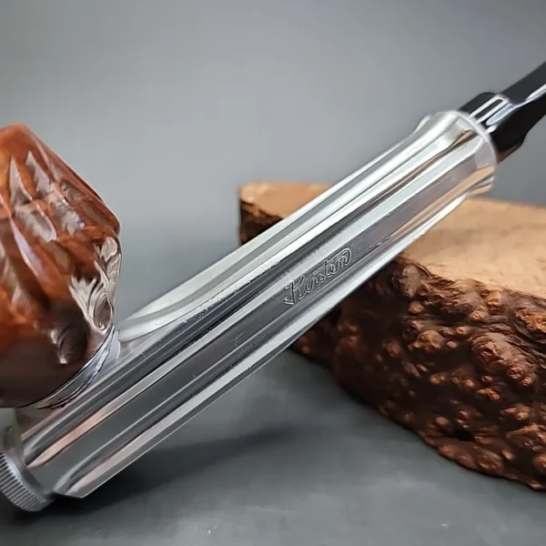 Kirsten K Metal & Briar Estate Pipe, American Estates - Image 3