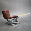 GBD Prehistoric 9438 Sandblasted Billiard Estate Briar Pipe, English Estates - Image 3