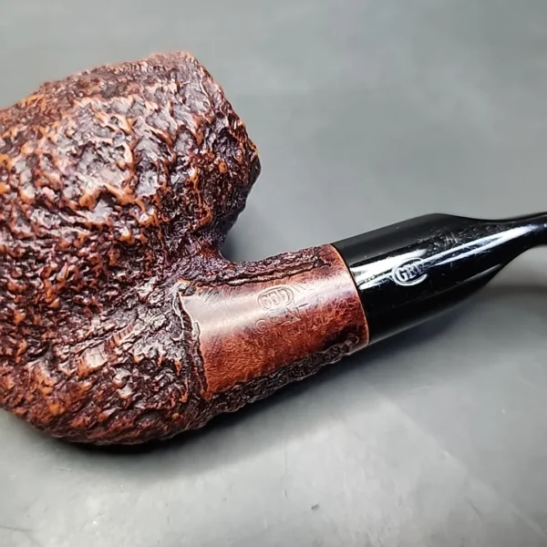 GBD Giant Rusticated Bent Egg Estate Briar Pipe, English Estates - Image 3