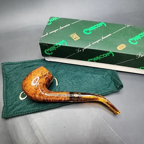 Chacom Baltik 13 Smooth Bent Billiard Estate Briar Pipe, Unsmoked - Image 3