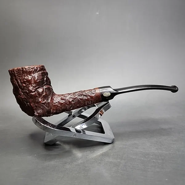 GBD Sierra 1350 Rusticated Cutty Bent Estate Briar Pipe, French Estates - Image 3
