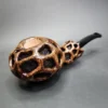 Moonlight Lotus Pod Handmade Briar Pipe, New - Image 3