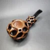 Moonlight Lotus Pod Handmade Briar Pipe, New - Image 3
