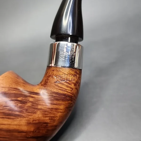 Peterson Antique Collection 1909 Smooth Bent Pot Estate Briar Pipe, Irish Estates - Image 3