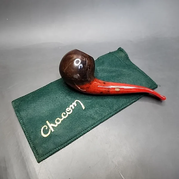 Chacom Volute Smooth Bent Apple Estate Briar Pipe, Unsmoked - Image 3