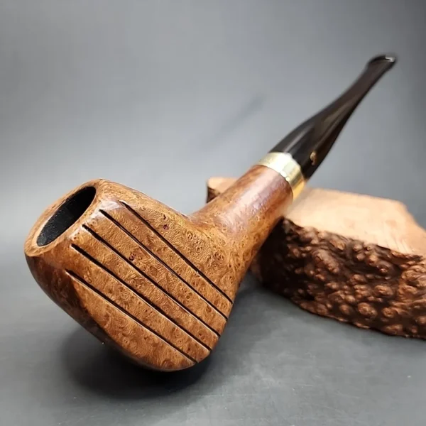 Peterson Handmade Golf Club with Gold Band, Estate Briar Pipe, Irish Estates [SOLD] - Image 3