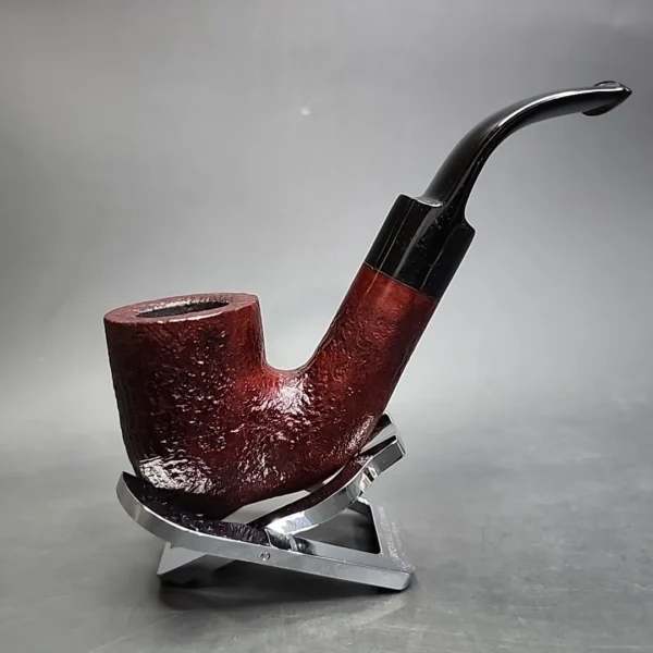 Gigi Country Sandblasted Oom Paul Estate Briar Pipe, Unsmoked - Image 3