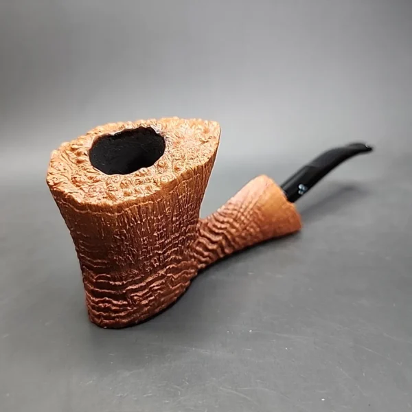 Sasieni Four Dot Sandblasted Freehand Estate Briar Pipe, English Estates - Image 3