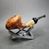 Bennie Joe Smooth Mushroom Handmade Briar Pipe, New - Image 3