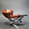 Bennie Joe Smooth Rhodesian Handmade Briar Pipe, New - Image 3