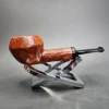 Bennie Joe Smooth Rhodesian Handmade Briar Pipe, New - Image 3