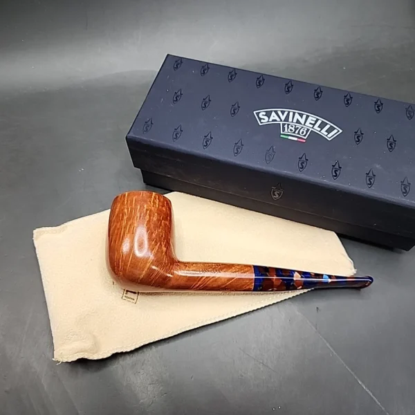 Savinelli Fantasia 111 KS Smooth Straight Billiard Briar Pipe, 6mm - Image 3