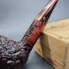 Ascorti Business KS Rusticated Billiard Estate Briar Pipe, Italian Estates - Image 3