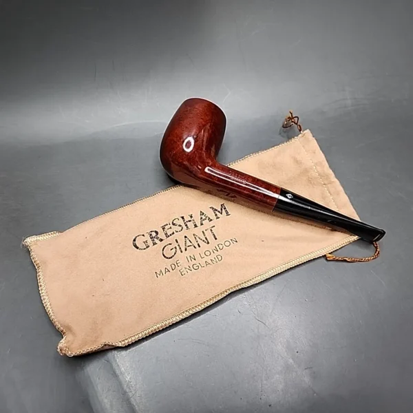 Comoy's Gresham Giants 342 Smooth Straight Billiard Estate Briar Pipe, Unsmoked - Image 3