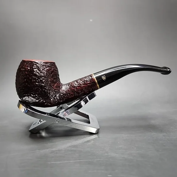 Savinelli Roma Rusticated Bent Apple Estate Briar Pipe, 6mm, Italian Estates - Image 3