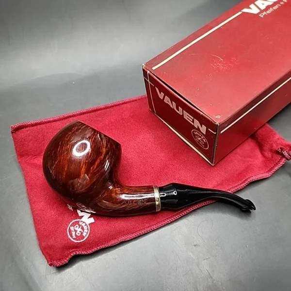 Vauen 6842 Smooth Bent Apple Estate Briar Pipe, Unsmoked, 9mm [SOLD] - Image 3