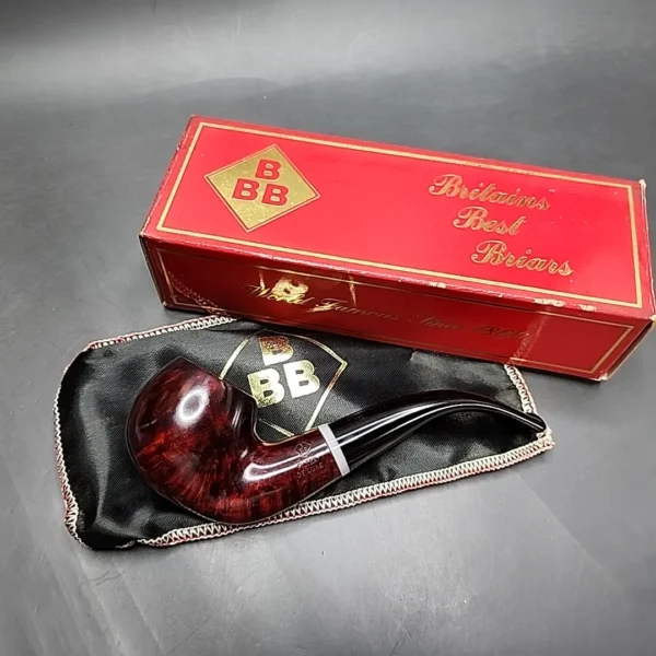 BBB Filter Deluxe 398 Smooth Bent Apple Estate Briar Pipe - Image 3