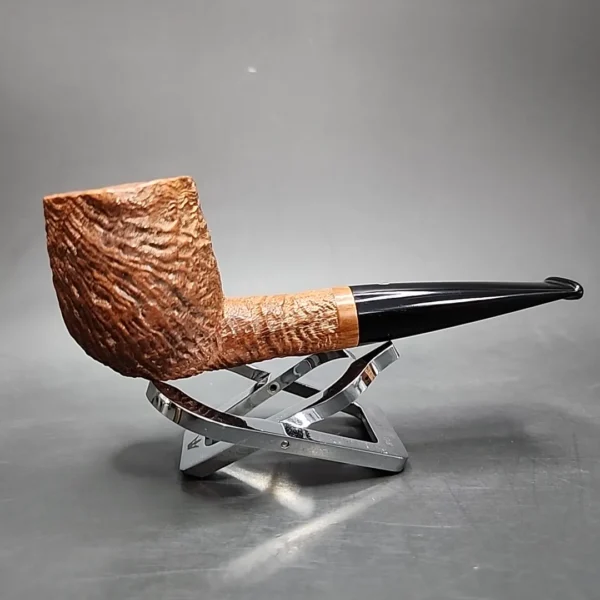 JT Cooke Sandblast Billiard Estate Briar Pipe, American Estates [SOLD] - Image 4