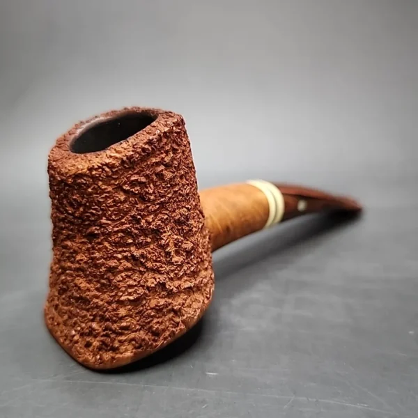 Old Nellie Rusticated Reverse Volcano, Estate Briar Pipe, American Estates [SOLD] - Image 4
