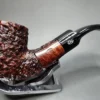 GBD Giant Rusticated Bent Brandy Estate Briar Pipe, English Estates - Image 4