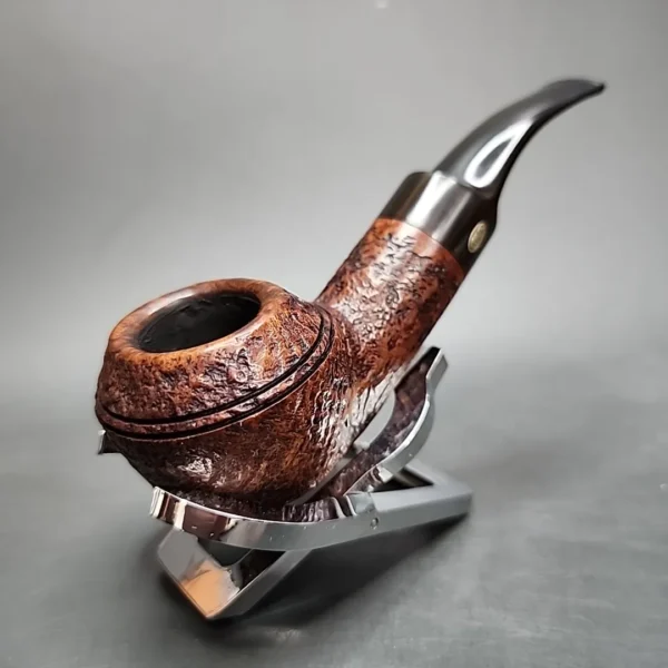GBD Prehistoric 9438 Sandblasted Bullmoose Estate Briar Pipe, English Estates - Image 4