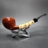 Ichi Kitahara Swimming Blowfish, Smooth Handmade Estate Briar Pipe, Japanese Estates [SOLD] - Image 4