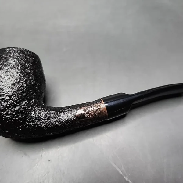 Morgan Workshop Sandblasted Bent Egg Briar Pipe, New - Image 4
