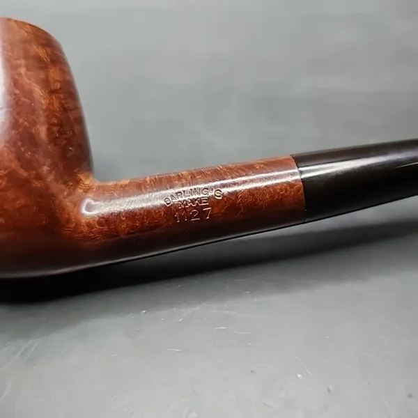Family Era Barling's Make 1127 Preedy Smooth Straight Billiard Estate Briar Pipe, English Estates - Image 4
