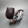 Barlings Make Ye Olde Wood Fossil 225 L TVF Sandblasted Bent Billiard Estate Briar Pipe, English Estates - Image 4