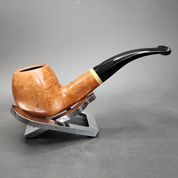 Savinelli Mattone 626 Smooth Bent Apple Briar Pipe, 6mm, New - Image 4