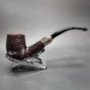 Savinelli 130th Anniversary Sandblasted Bent Billiard Estate Briar Pipe, Unsmoked - Image 4