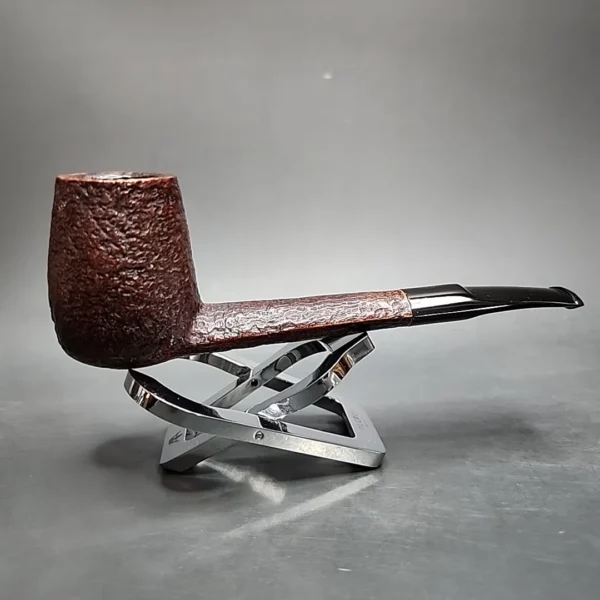 Savinelli Classica 824 KS Sandblasted Brandy Estate Briar Pipe, Italian Estates - Image 4