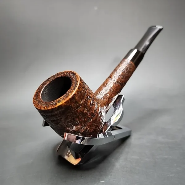 Sasieni Windsor 55s Sandblasted Saddle Billiard Estate Briar Pipe, English Estates - Image 4