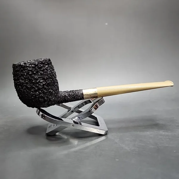 Pipe Tristan Rusticated Apple Handmade Briar Pipe, New - Image 4