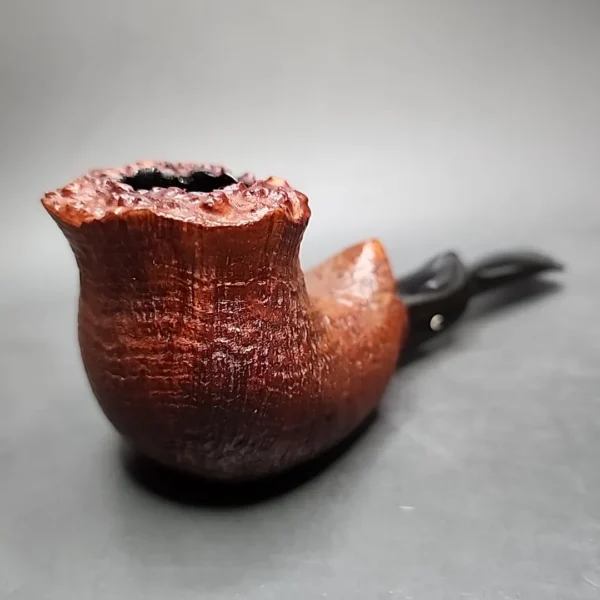 1948 Comoy's Olympic Sandblasted Freehand Estate Briar Pipe, English Estates - Image 4