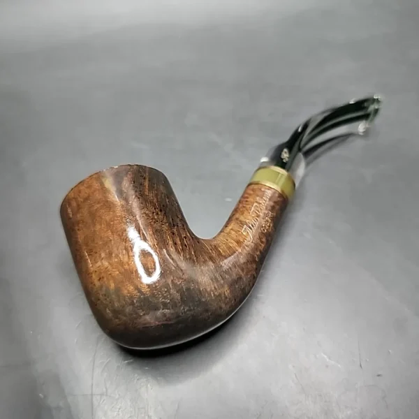 Aldo Velani Colori 55 Green Bent Billiard Estate Briar Pipe, Unsmoked - Image 4