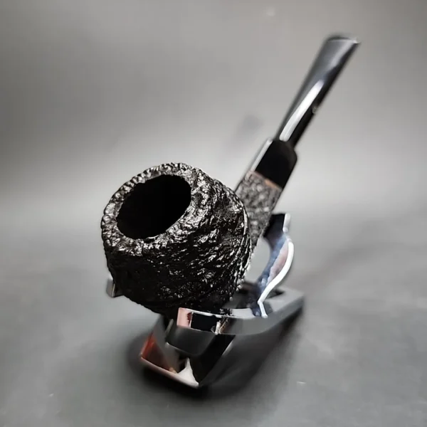 Castello Sea Rock Briar 56F Rusticated Bulldog Estate Briar Pipe, Italian Estates - Image 4