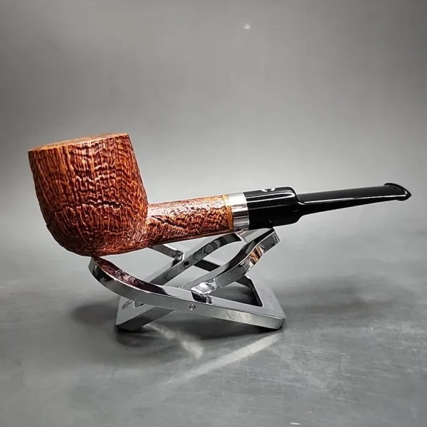 Il Ceppo Sandblasted Pot Estate Briar Pipe, 9mm, Italian Estates - Image 4