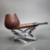 AJ Pipes Sandblasted Straight Brandy Handmade Briar Pipe, New - Image 4