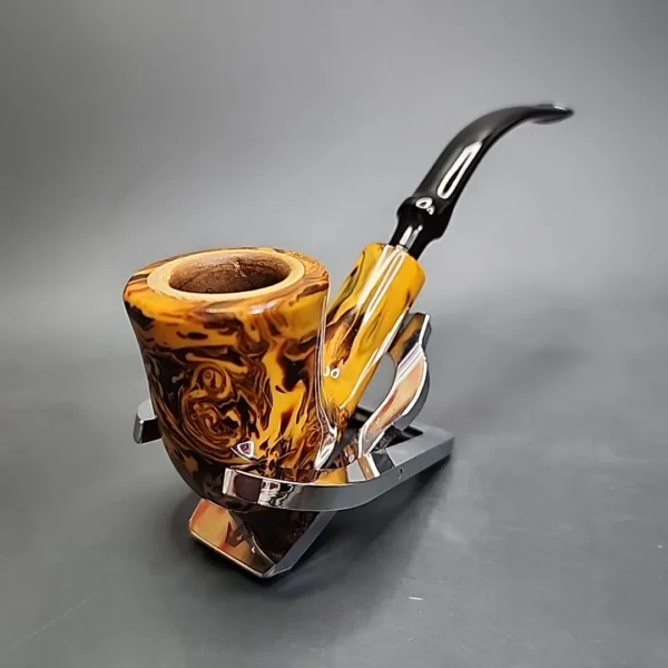 Hilson Fantasia Block Meerschaum Lined Estate Pipe, Belgian Estates [SOLD] - Image 4