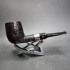 Stanwell Sterling Sandblasted Saddle Billiard Estate Briar Pipe, Danish Estates - Image 4