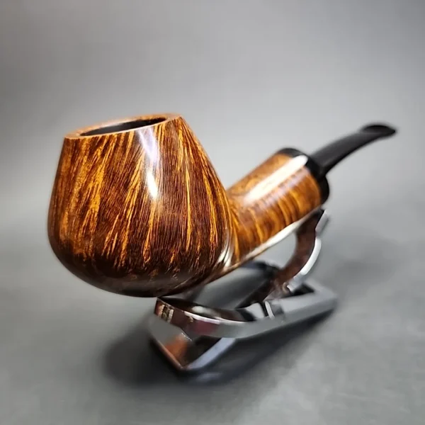 2015 Scott Klein Handcrafted Smooth Bent Brandy Estate Briar Pipe, Unsmoked [SOLD] - Image 4