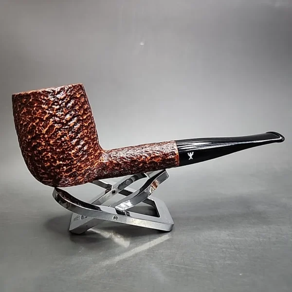 Savinelli Hercules 111 EX Rusticated Straight Billiard Briar Pipe, New - Image 4