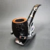 Savinelli Oscar Tiger 603 Rusticated Bent Billiard Estate Briar Pipe, 6mm, Italian Estates - Image 4